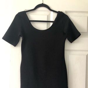 Black mini dress